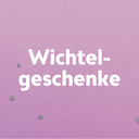 Wichtelgeschenke auf rosa Hintergrund mit Sternen – originelle Geschenkideen für Weihnachten und Wichtelrunden.